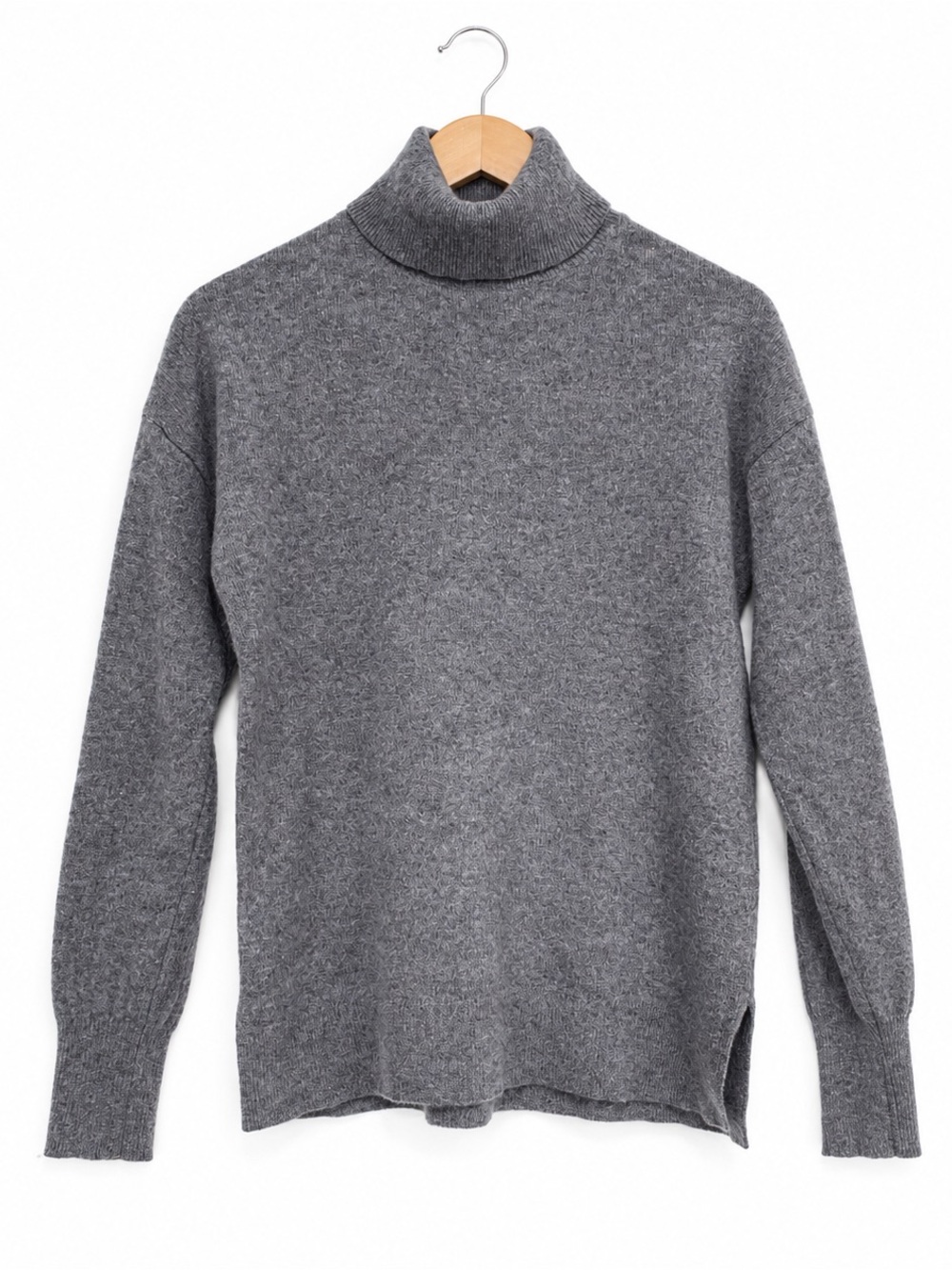 Halogen Women’s 100% Cashmere Turtleneck Sweater Gray Size Small S